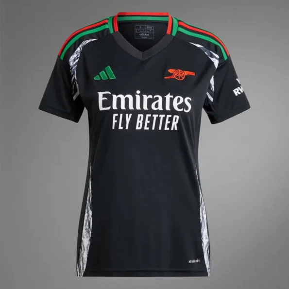 Camisa Arsenal Preta Away II 2024/25 Feminina