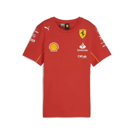 Camiseta Scuderia Ferrari F1 Vermelha 2024 Team Feminina