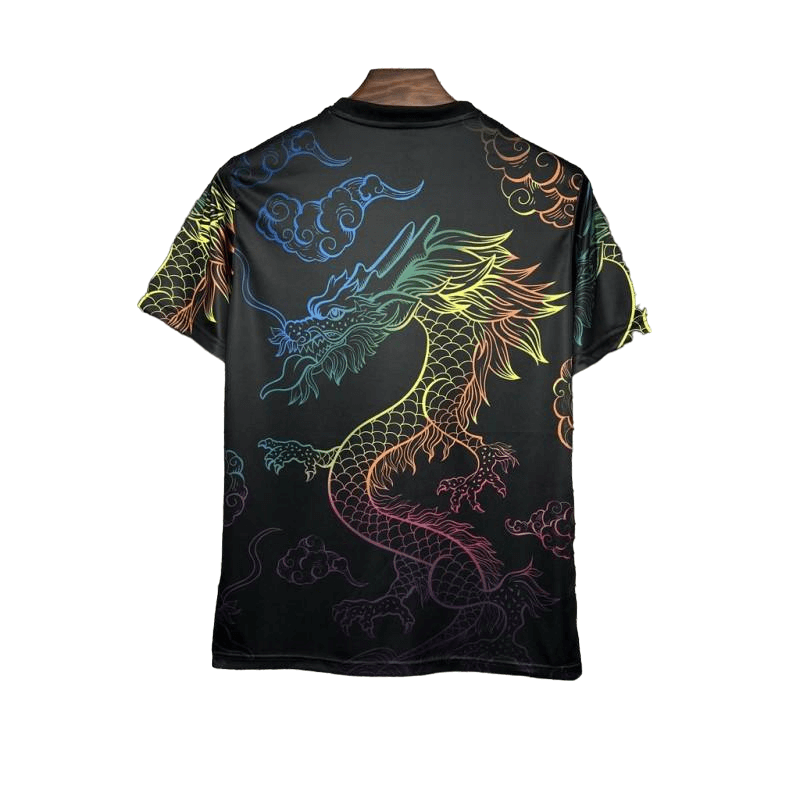 Camisa Real Madrid Treino Dragão Preta 2024/25 Masculina Camisa Real Madrid Treino Dragão Preta 2024/25 Masculina