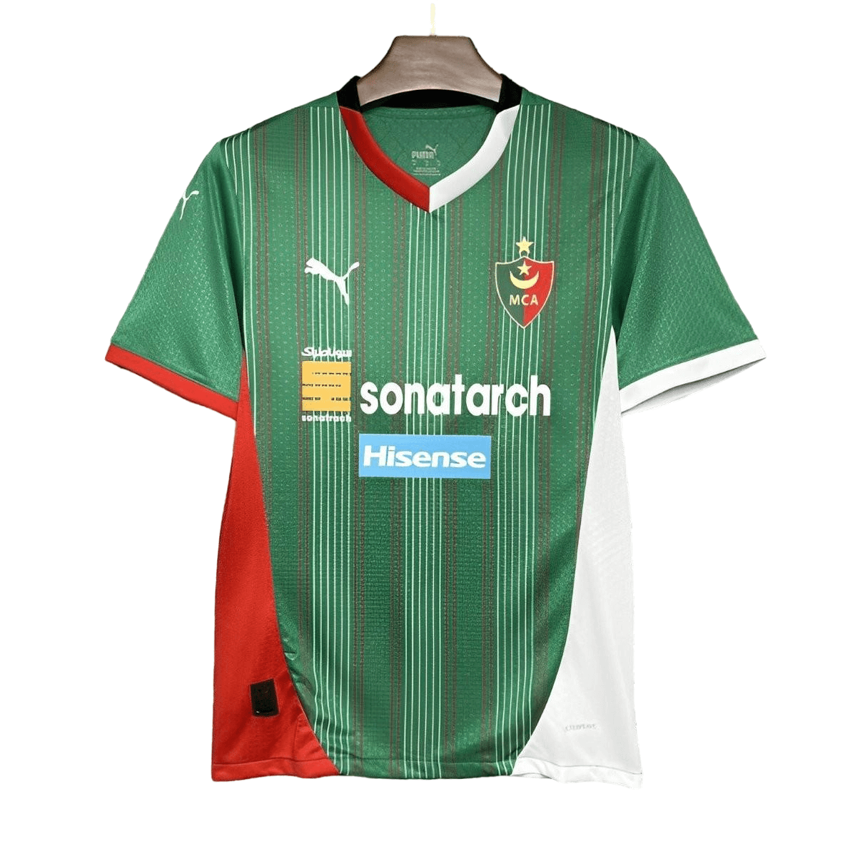 Camisa Mc Alger Verde Home I Titular 2024/25 Masculina Camisa Mc Alger Verde Home I Titular 2024/25 Masculina