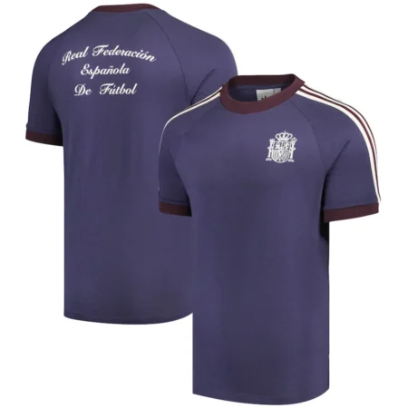 Camisa Espanha Adidas Originals 3 Stripes Roxo 2024/25 Masculina