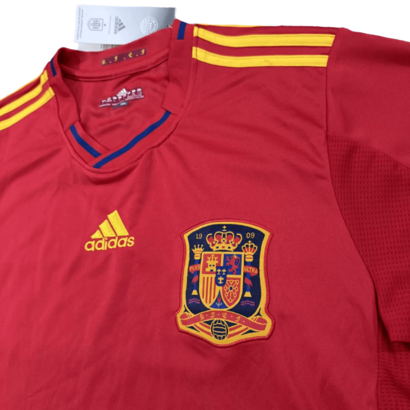 Camisa Espanha Vermelha I Home 2010 Copa Masculina