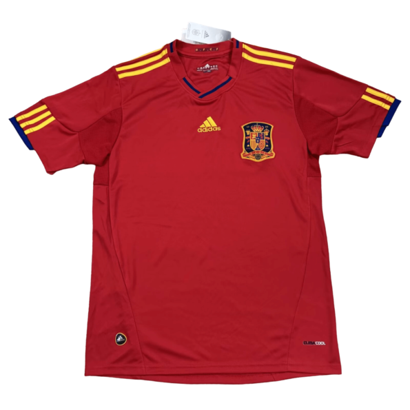 Camisa Espanha Vermelha I Home 2010 Copa Masculina