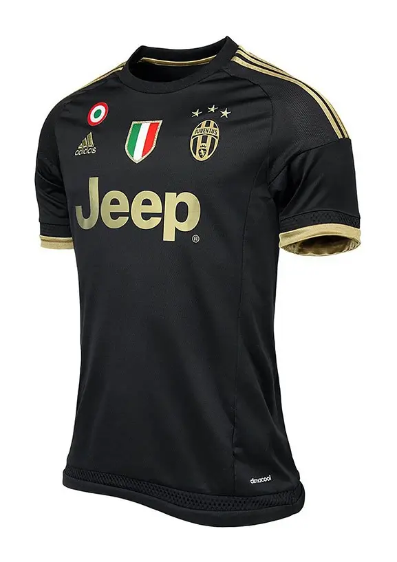 camisa-juventus-terceira-third-iii-preta-dourada-2015-16-masculina-1 Camisa Juventus Terceira Third III Preta Dourada 2015/16 Masculina