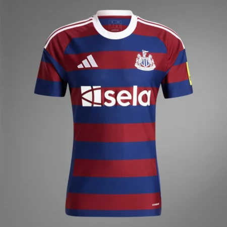 Camisa Newcastle Vermelha/Azul II Away 2024/25 Masculina