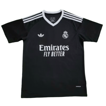 Camisa Real Madrid Adidas Originals Preta 2024/25 Masculina