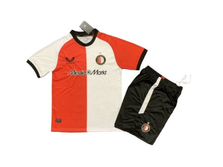 Kit Infantil Feyenoord Home I Vermelha 2024/25 Unissex