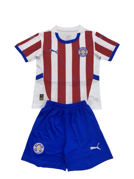 Kit Infantil Paraguai Home Branca I  2024/25 Unissex