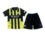 Kit Infantil Manchester City VerdePreta III 202425 Unissex