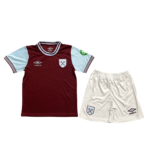 Kit Infantil West Ham Titular Vermelha 2024/25 Unissex