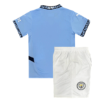 Kit Infantil Manchester City Azul Home I 2024/25 Unissex