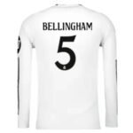 Camisa-Ttitular-Real-Madrid-bellingham-5-Branca-2024-25-Manga-Longa-jogador-loja-malta-esportes-