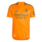 Camisa-reserva-real-madrid-mbappe-9-laranja-ii-2024-25-jogador-loja-malta-esportes-