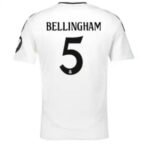Camisa-titular-Real-Madrid-bellingham-5-Branca-2024-25-masculina-loja-malta-esportes