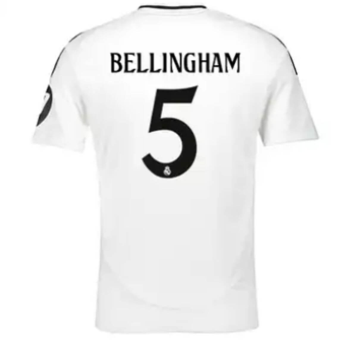 Camisa-titular-Real-Madrid-bellingham-5-Branca-2024-25-masculina-loja-malta-esportes Camisa Titular Real Madrid Bellingham #5 Branca 2024/25