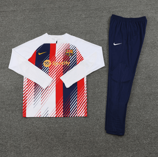 Conjunto-de-treino-barcelona-azul-branca-2023-24-jaqueta-calca-loja-malta-esportes (1) Conjunto Barcelona Treino Jaqueta/Calça Branca 2023/24