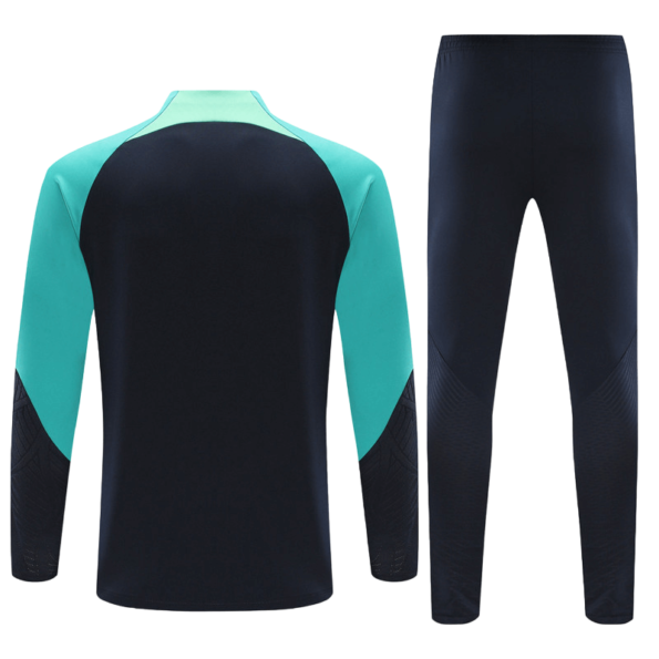 Conjunto Barcelona Treino Jaqueta/Calça Azul Escura 2023/24