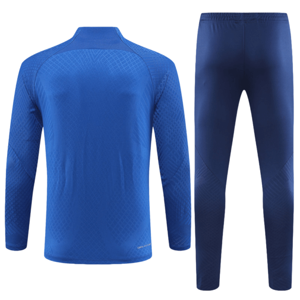 Conjunto Barcelona Treino Jaqueta/Calça Azul Escura II Jogador 2022/23