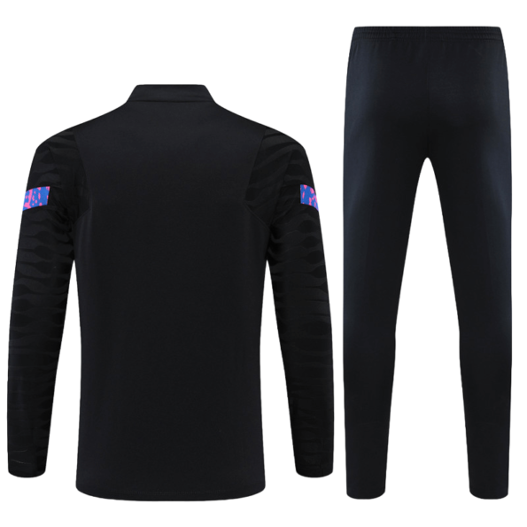 Conjunto Barcelona Treino Jaqueta/Calça Preta 2021/22