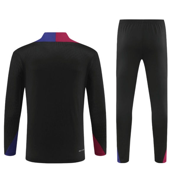 Conjunto Barcelona Treino Jaqueta/Calça Preta 2024/25 Jogador