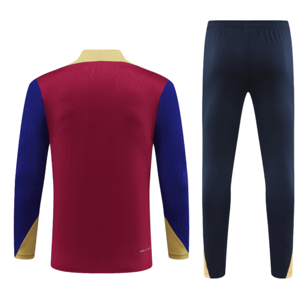 Conjunto Barcelona Treino Jaqueta/Calça Vermelha 2024/25 Jogador