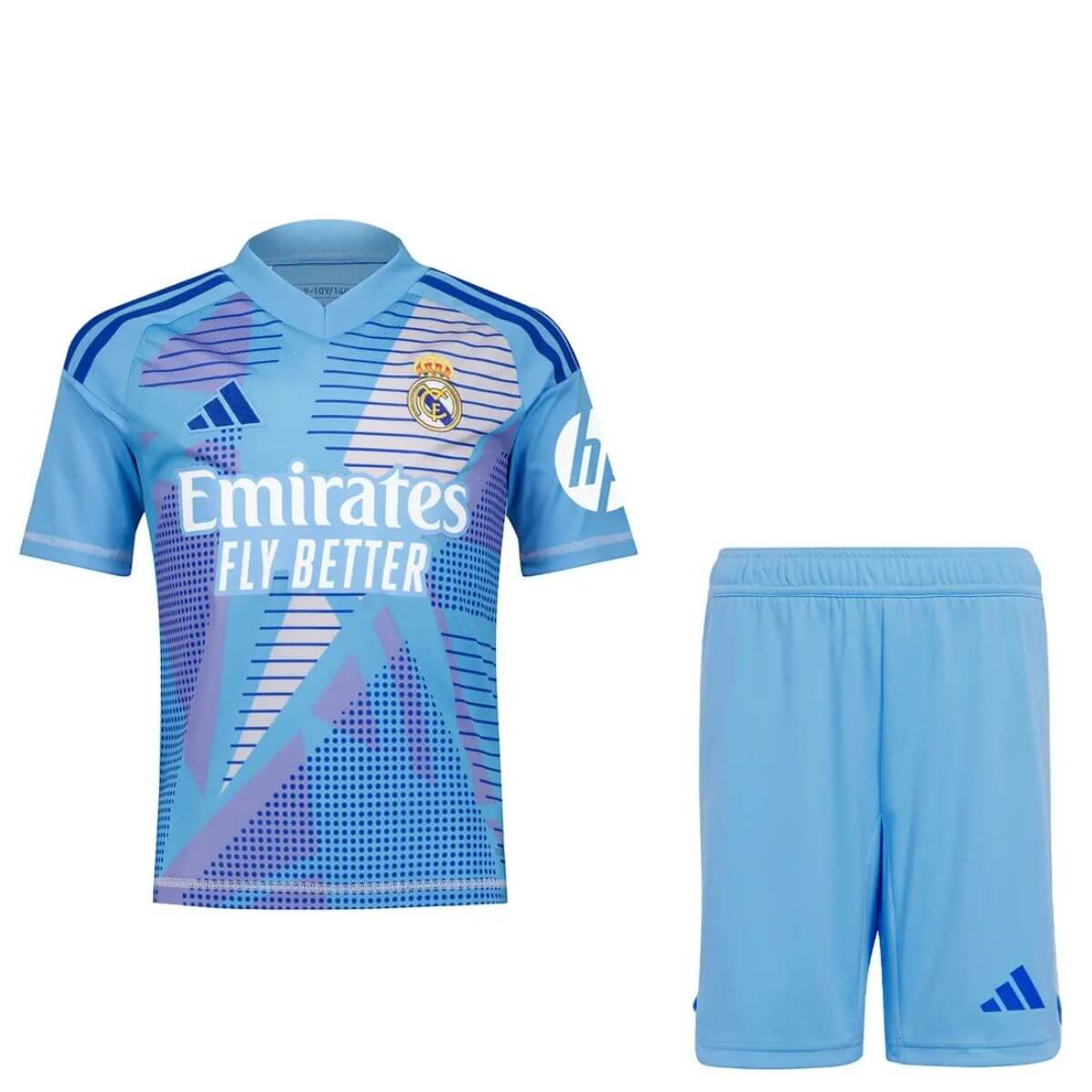 Kit Infantil Real Madrid Goleiro Azul 2024/25 Unissex Kit Infantil Real Madrid Goleiro Azul 2024/25 Unissex