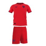 Kit Infantil Sevilla FC  Away II Vermelha 2024/25 Unissex