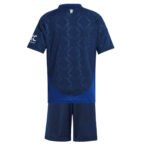 Kit Infantil Manchester United Azul Away II 2024/25 Unissex