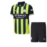 Kit Infantil Manchester City VerdePreta III 202425 Unissex