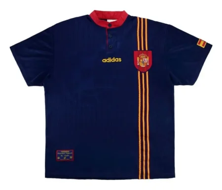 Camisa Reserva Espanha Azul II 1996 Masculina