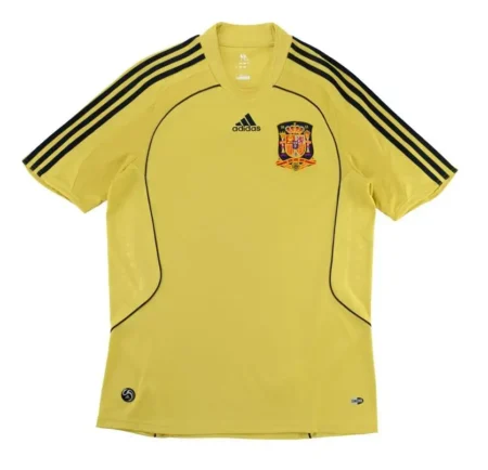 Camisa Reserva Espanha Dourada II Away 2008 Masculina
