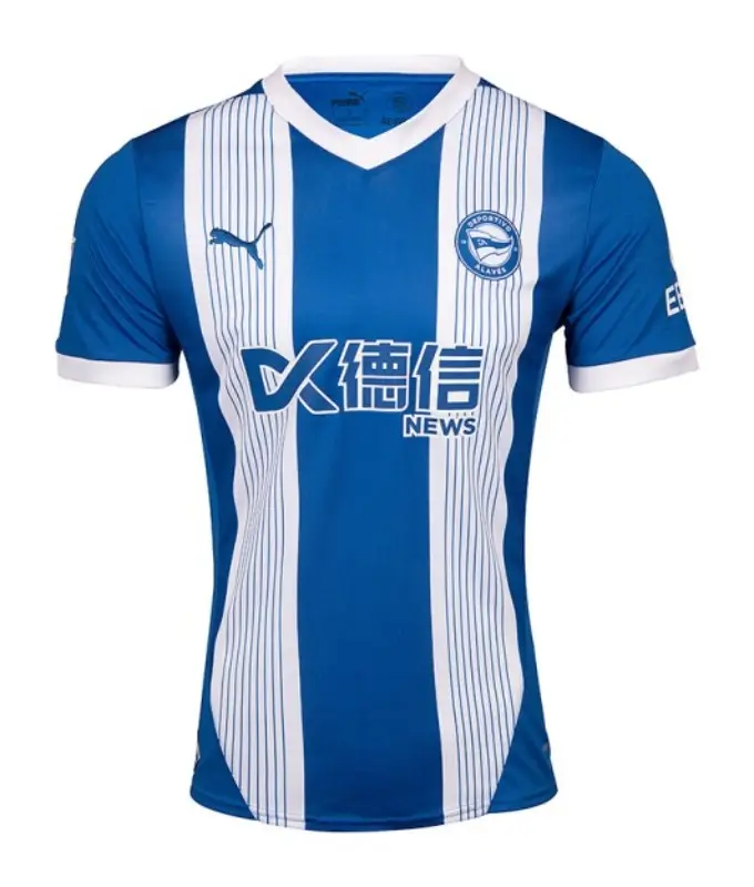 camisa-Titular-deportivo-alaves-azul-branca-2024-25-masculina (1) Camisa Titular Deportivo Alavés Azul I 2024/25 Masculina