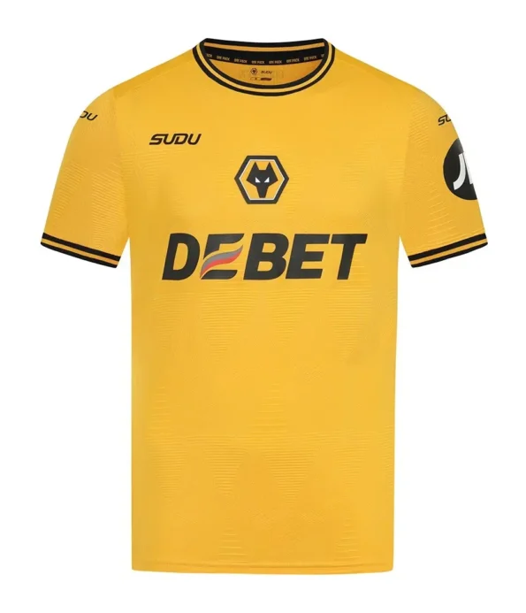 Camisa Titular Wolverhampton Amarela I 2024/25 Masculina