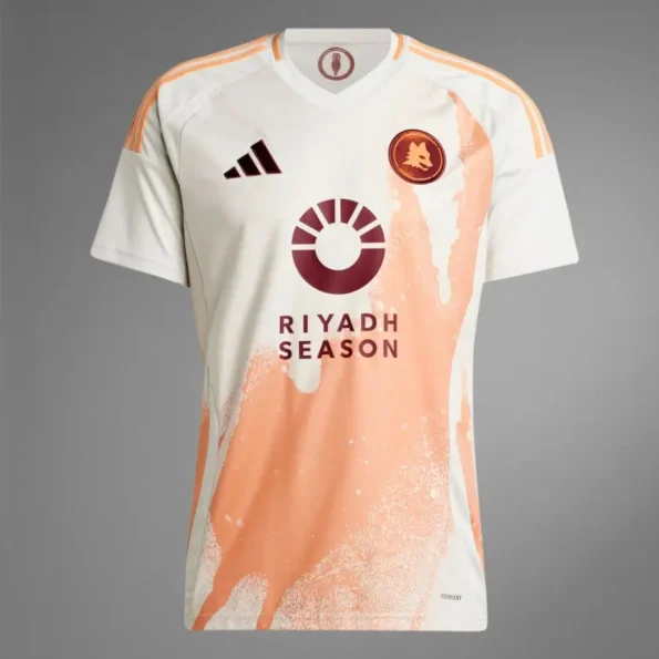 Camisa Reservs Roma Branca/Laranja II 2024/25 Masculina