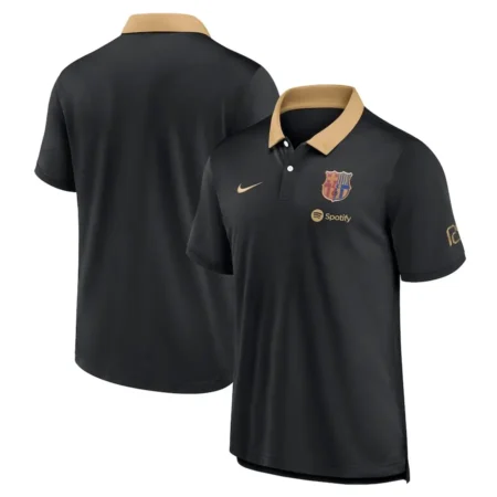Camisa Barcelona Polo Preta 2024/25 Masculina