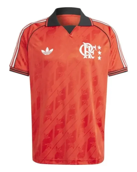 Camisa do Flamengo Polo Vermelha Retrô Lifestyler 2024/25 Masculina