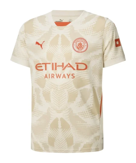 Camisa Manchester City Bege Goleiro 2024/25 Masculina