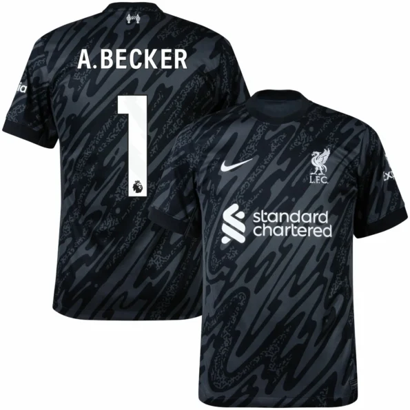 Camisa Goleiro Liverpool Preta A.Becker 1 2024/25 Masculina