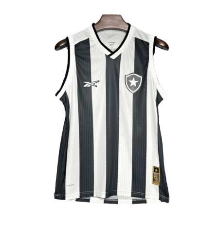 Camisa Regata Botafogo Titular Branca/Preta 2024/25 Masculina