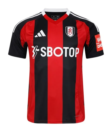 Camisa Reserva Fulham Preta/Vermelha II 2024/25 Masculina