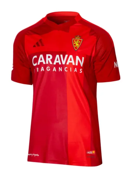 Camisa Titular Real Zaragoza I Vermelha 2024/25 Masculina