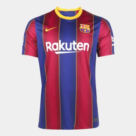 Camisa Titular Barcelona Vermelha Grená I 2020/21 Masculina