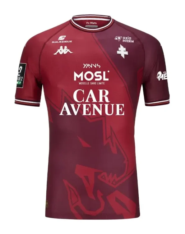 Camisa Titular Metz Vermelha I Home 2024/25 Masculina