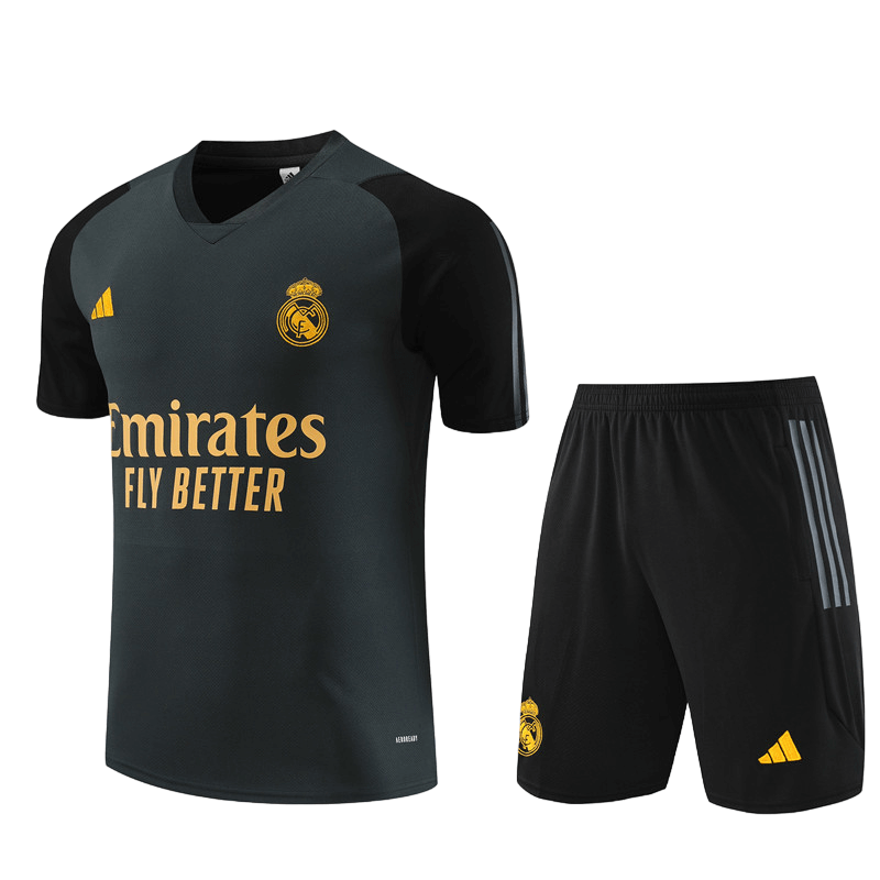 conjunto-treino-real-madrid-preta-amarela-2023-24-bermuda-camisa (2) Conjunto Real Madrid Treino Bermuda e Camisa Preta/Amarela 2023/24