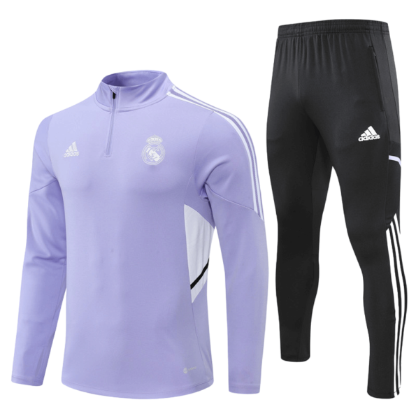 Conjunto de Treino Real Madrid Roxo 2022/23 Jaqueta e Calça