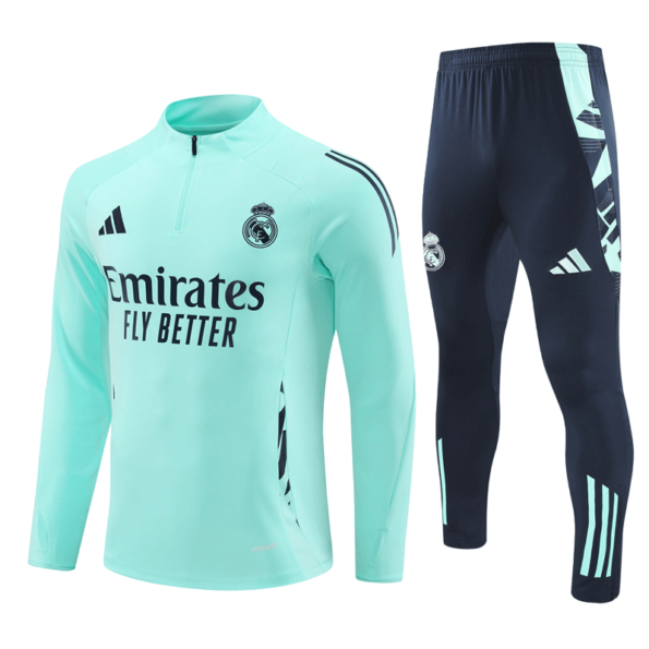 Conjunto de Treino Real Madrid Verde 2024/25 Jaqueta e Calça