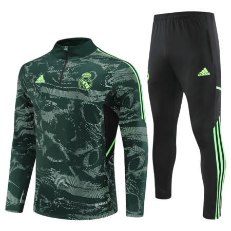 Conjunto de Treino Real Madrid Verde/Preto 2022/23 Jaqueta e Calça