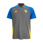 Camisa Leeds United Polo Preta 2024/25 Masculina