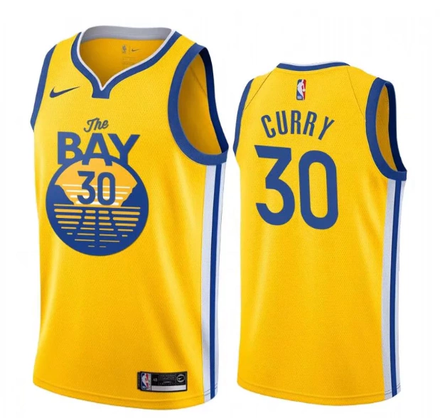 Regata NBA Golden State Warriors The Bay Amarela Curry #30