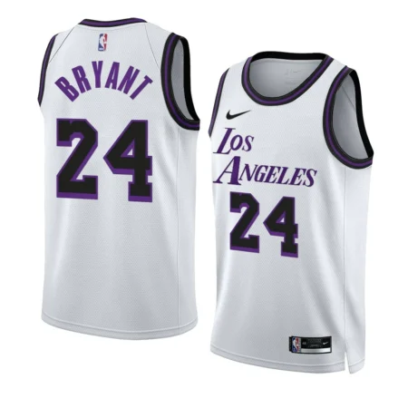 Regata NBA Los Angeles Lakers  Branca-Roxo BRYANT #24